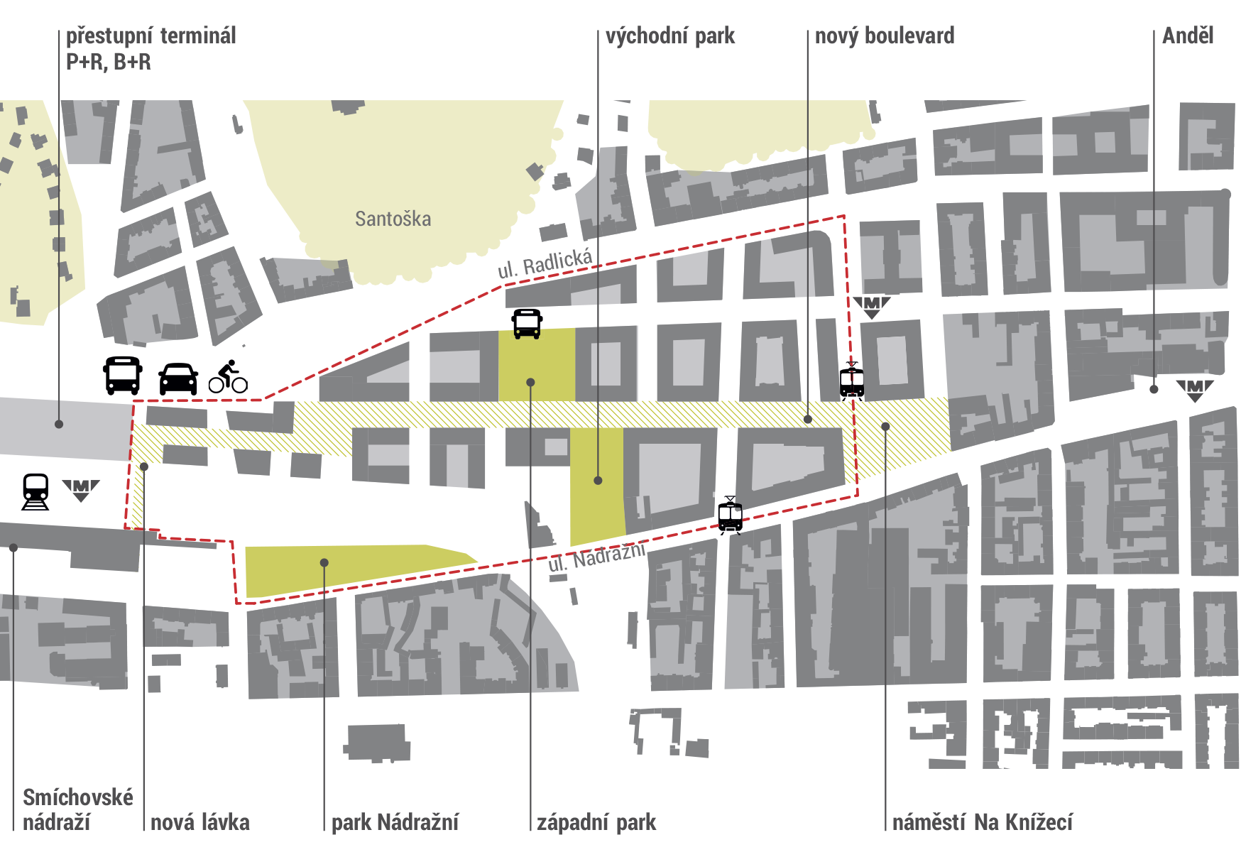 Smichov City participace mapa 1